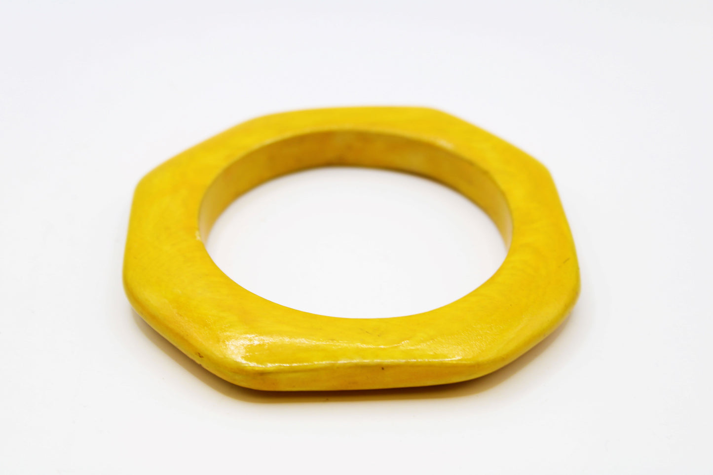 Yellow Wooden Bracelet