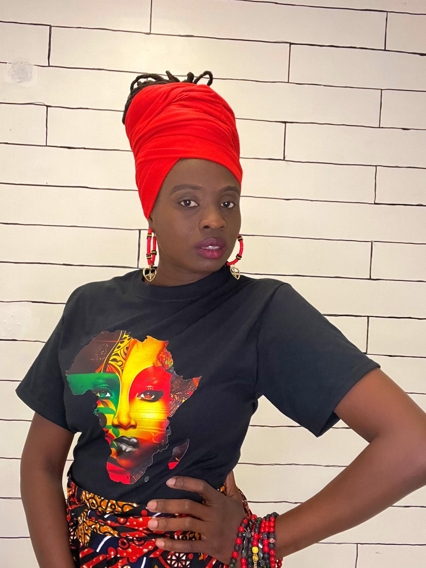 Black Africa Born in Me Tshirt
