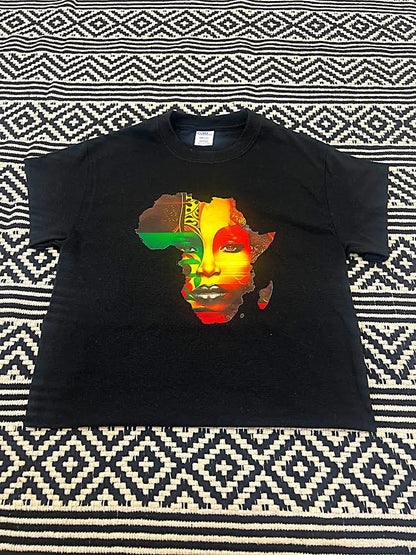 Black Africa Born in Me Tshirt