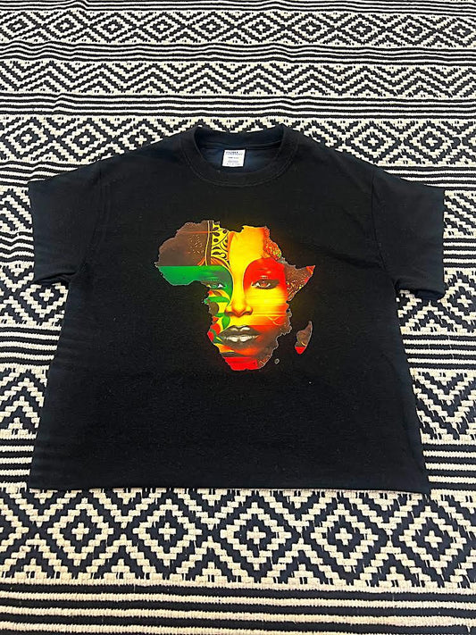 Black Africa Born in Me Tshirt