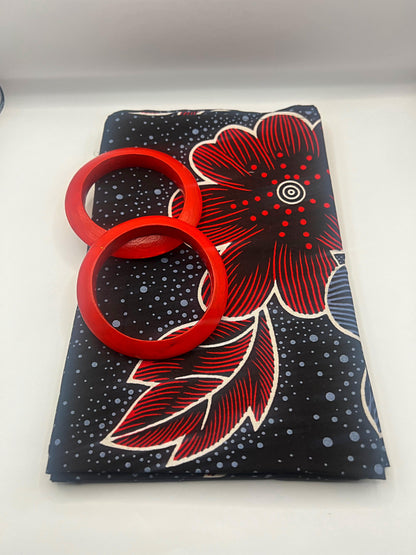 Red Lilly Headwrap