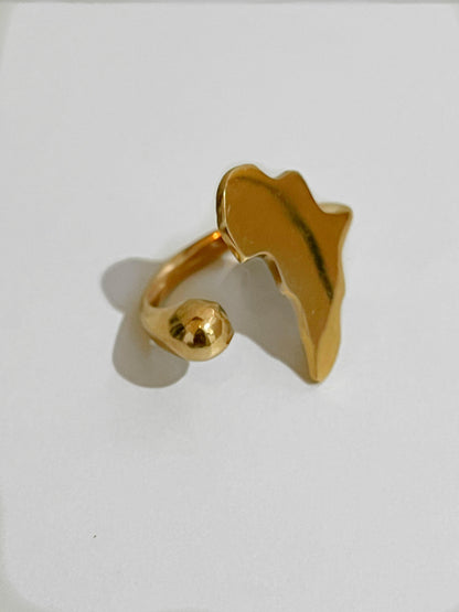 Africa Map ring
