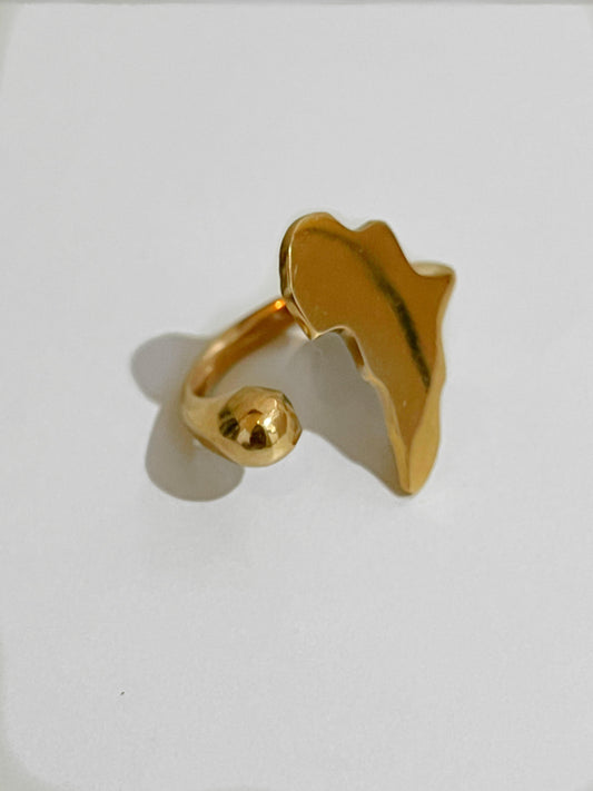 Africa Map ring